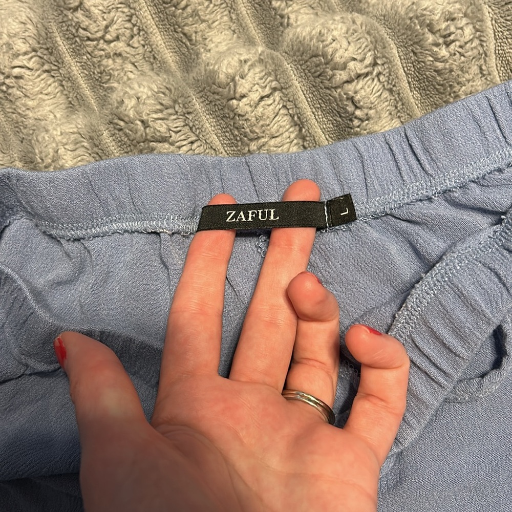 ZAFUL Large Sleep Shorts with Ruffled Hem - Picture 3 of 6